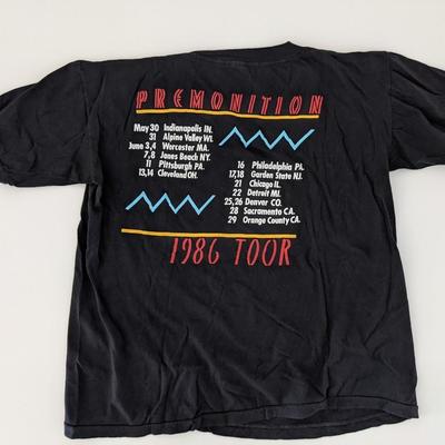 Peter Frampton Premonition 1986 Tour T-Shirt