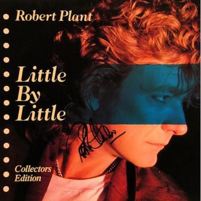 Robert Plant collectors edition, signed Little By Little single album