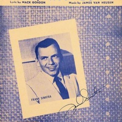 Frank Sinatra signed sheet music 