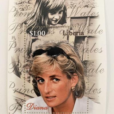 Liberia Princess Diana commemorative stamp