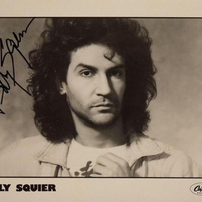 Billy Squier signed promo photo 