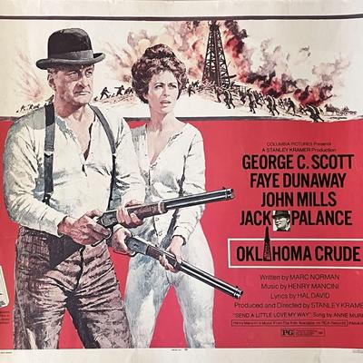 Oklahoma Crude 1973 vintage movie poster