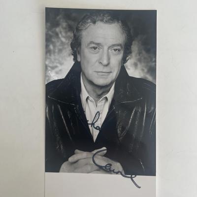 Michael Caine signed photo