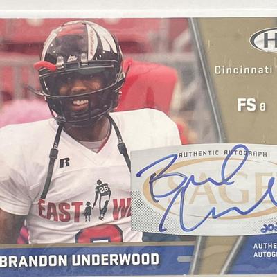 Brandon Underwood 2009 Sage Hit #44 signed trading card