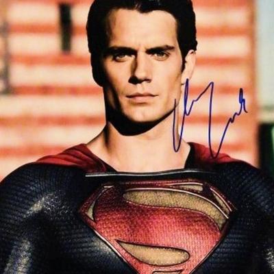 Henry Cavill signed promo photo 
