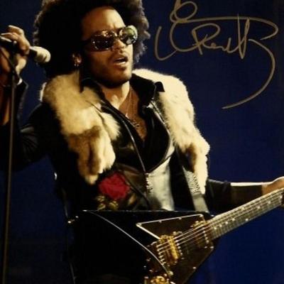 Lenny Kravitz signed promo photo 