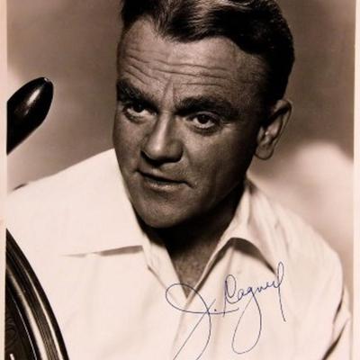 James Cagney signed portrait photo 