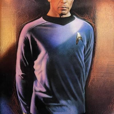 Rare Star Trek 1991 character illustration of Spock by Drew Struzan original movie poster
