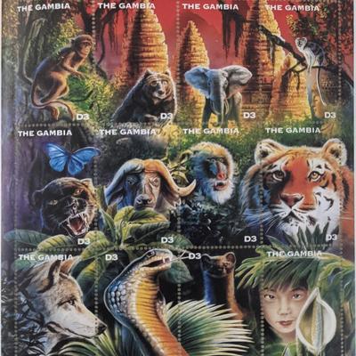 The Jungle Book Stamp Sheet - Gambia