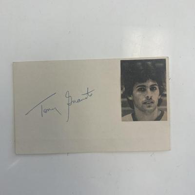 NHL player and coach  Tony Granato original signature