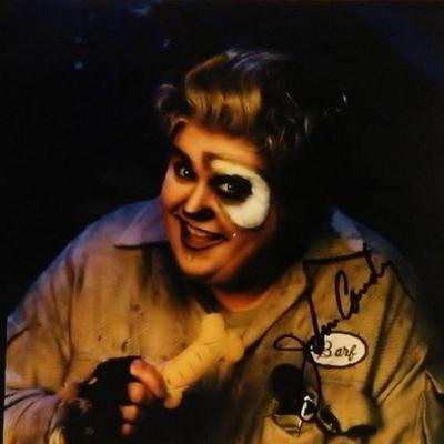 John Candy signed Spaceballs movie still.