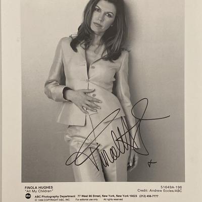 All My Children Finola Hughes signed photo 