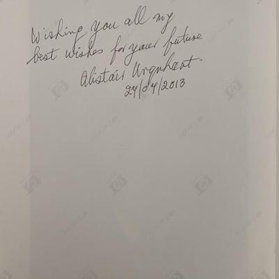 Alistair Urquhart signed photo