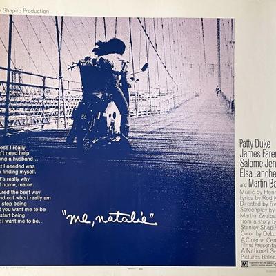 Me, Natalie 1969 vintage movie poster 