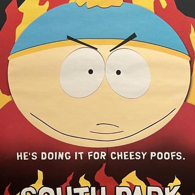 South Park Cartman 1999 Bigger Longer Uncut Original Bus Shelter Movie Poster