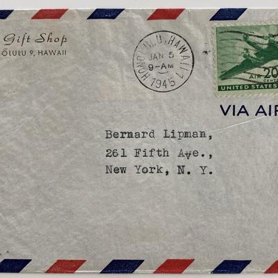 1945 WWII Territory of Hawaii censor stamp