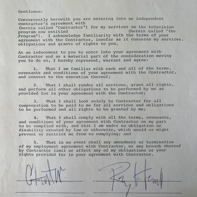 Roy Head signed contract 