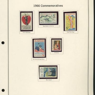 1966 United States Commemorative Stamp Set