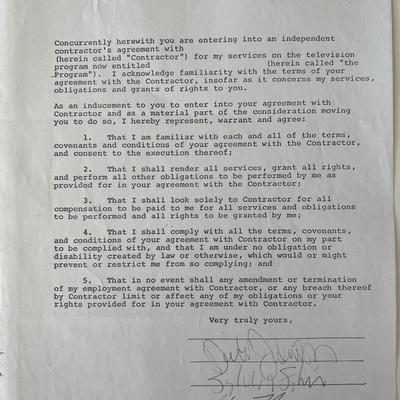 New York Dolls signed contract