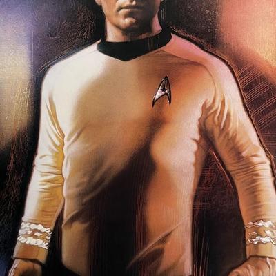 Rare Star Trek 1991 character illustration of Captain Kirk by Drew Struzan original movie poster