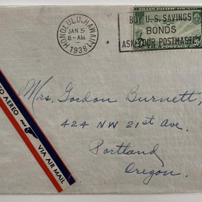 1938 Territory of Hawaii cover