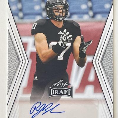 Rob Blanchflower 2014 Leaf Draft #48 signed trading card