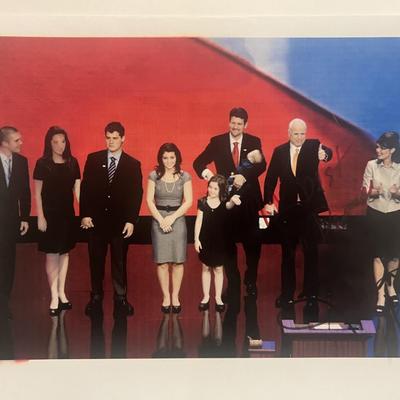 John McCain 2008 presidential campaign Sarah Palin signed photo