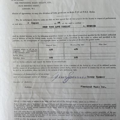 Fleetwood Mac original member Jeremy Spencer signed contract 