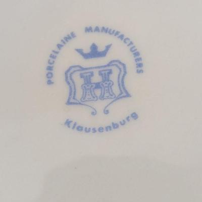 Signed Vintage Klausenburg Porcelain Reticulated Basket Weave Bowl