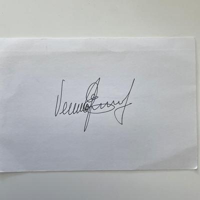 Vernon Jordan original signature