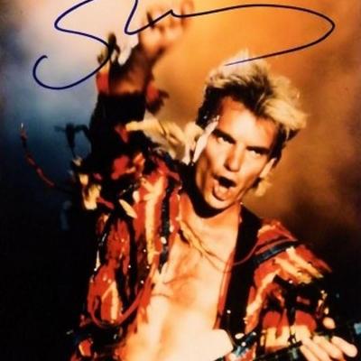 Sting signed promo photo 