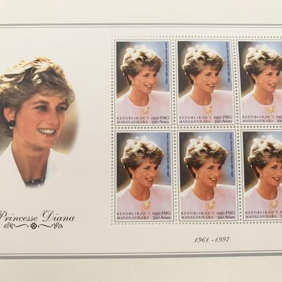 Lady Diana commemorative stamp set