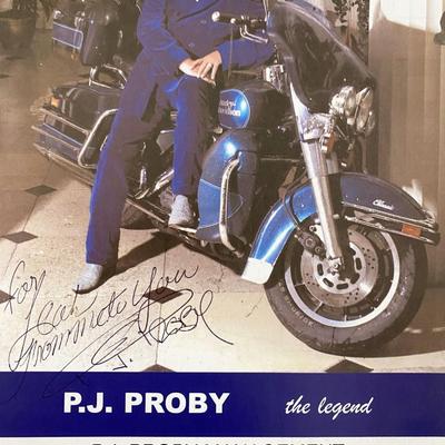 Singer / songwriter P.J. Proby signed postcard