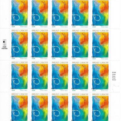 Breast Cancer stamp sheet 