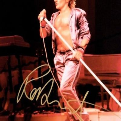 Rod Stewart signed promo photo 