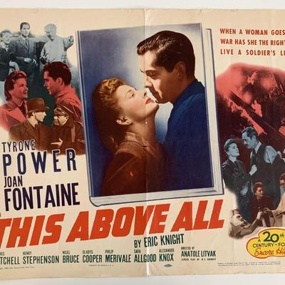 This Above All vintage movie poster