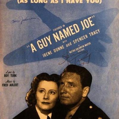 Spencer Tracy signed sheet music 