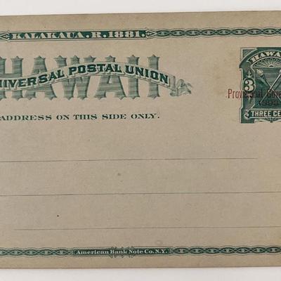 1893 - Hawaii - Unused Postal Card