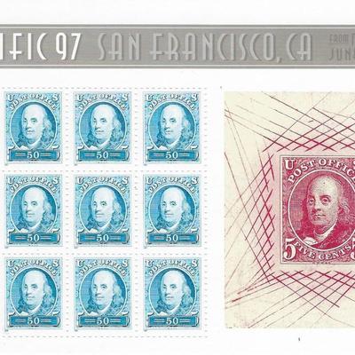 Pacific '97 San Francisco Stamp Set. May 29-June 8, 1997