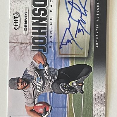 Dennis Johnson signed autograph card 