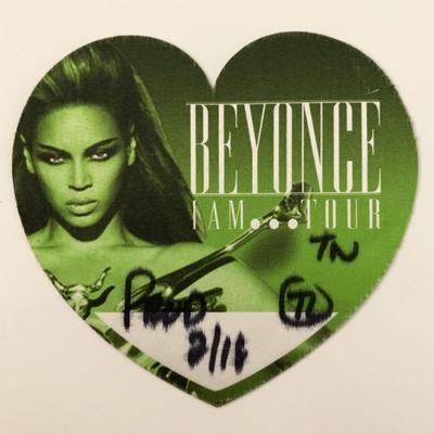 Beyoncé I Am... World Tour Backstage Pass
