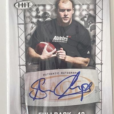 Shaun Chapas signed 2011 Sage Hit #29 trading card