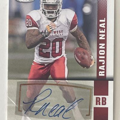 Rajion Neal signed autograph card
