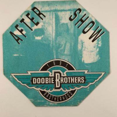 The Doobie Brothers 1991 Brotherhood Backstage Pass