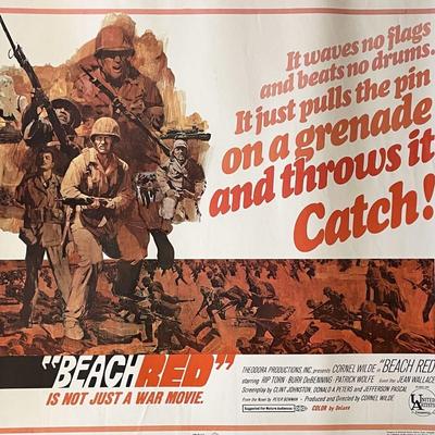 Beach Red 1967 vintage movie poster 