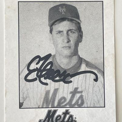 New York Mets Eric Hillman signed trading card