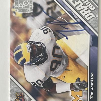 Tim Jamison 2009 NFL Draft Edition #104 signed trading card 