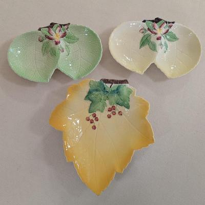 Carlton Ware Leaf Design Dishes (LR)