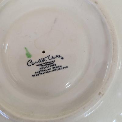 Carlton Ware Pink Buttercup Bowls & Plate (LR)