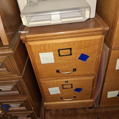 Small Wood Filing Cabinet